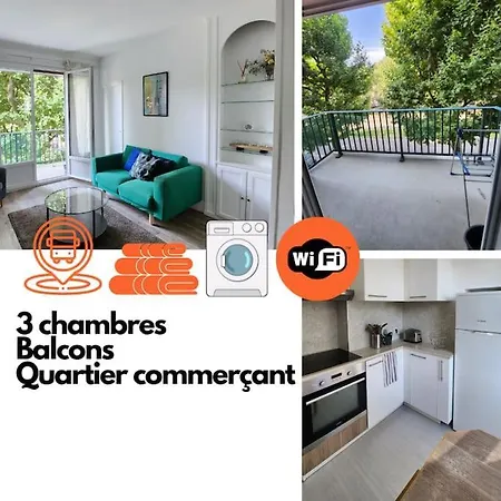 Apartment Clemenceau - 3 Chambres Rouen